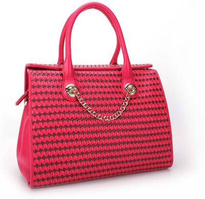 

Sabrina Scala Rose Hand-Woven in 3D Cube With a Gold-Chain Shoulder Bag Shoulder Bag(Pink, 2 L)