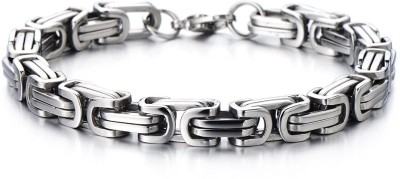 Moneekar Jewels Stainless Steel Silver Bracelet