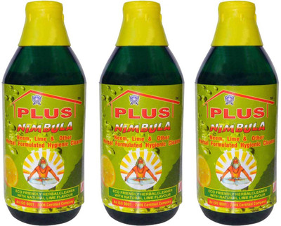 

plus Nimbula Neem and Lime Hygienic Cleaner(Pack of 3, 1 litre each) Natural Lime(3000 ml, Pack of 3)