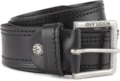 

Woodland Men Casual Black Genuine Leather Belt