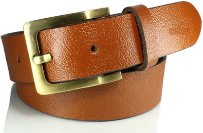 

Poland Boys Casual, Party Black Genuine Leather Belt, Tan