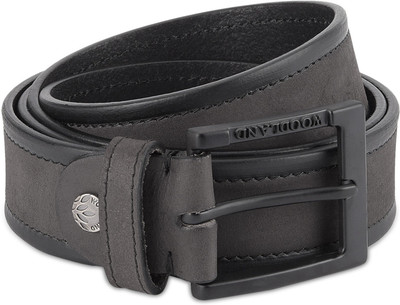

Woodland Men Casual Black, Grey Genuine Leather Belt