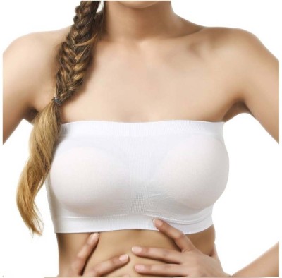 MEERA'S ERA Tube Bra Women Bandeau/Tube Non Padded Bra(White)