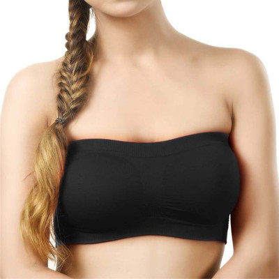 Apraa by Apraa Women Bandeau/Tube Non Padded Bra(Black)