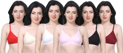 Sexy Bust Women Full Coverage Non Padded Bra(Multicolor) Sexy Bust Women Full Coverage Non Padded Bra(Multicolor)