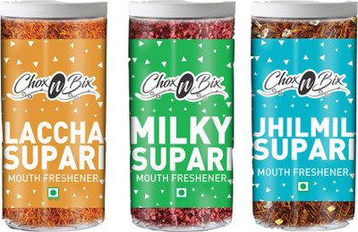 

Chox N Bix Supari Laccha, Milky, Jhilmil Mouth Freshener(Pack of 3)