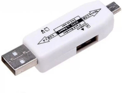 

RETAILSHOPPING Micro USB OTG Smart TF Card Reader Adapter Card Reader(Pink)