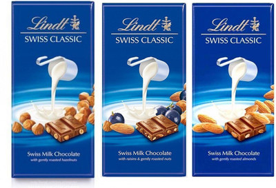 

Lindt Nuts Chocolate Bars(Pack of 3, 100)