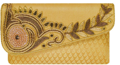 

Bagaholics Party Gold Clutch