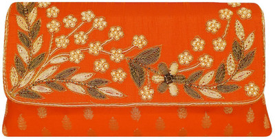 

Bagaholics Party Orange Clutch