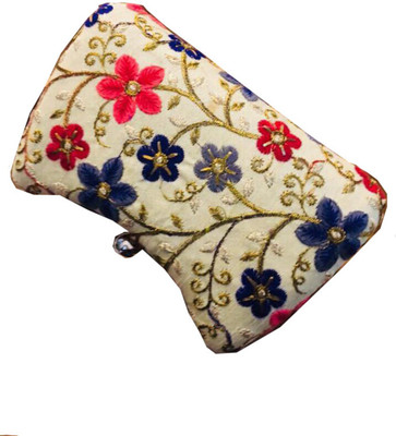 

Craftbazaar Casual White Clutch