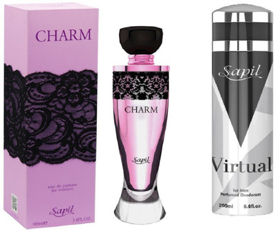 

Sapil Charm Perfume with Virtual (Imported From U.A.E)(Set of 2)