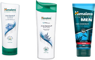 

Himalaya Anti Dandruff Shampoo, Anti Dandruff Conditioner, Men Anti Hair Fall Styling Gel(Set of 3)