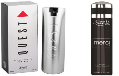 

Sapil Quest Pefume with Merci (Imported From U.A.E)(Set of 2)