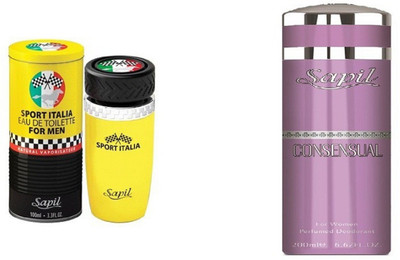 

Sapil Sport Italia Perfume with Consensual (Imported From U.A.E)(Set of 2)