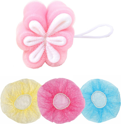 

Kaiv Deluxe Flower Sponge and Shower Cap (3 Pcs)(Set of 2)
