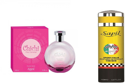 

Sapil Chichi Perfume with Sport Italia (Imported From U.A.E)(Set of 2)