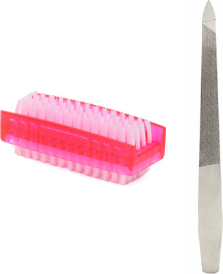 

Kaiv Nail File Steel Small and Nail Brush(Set of 2)