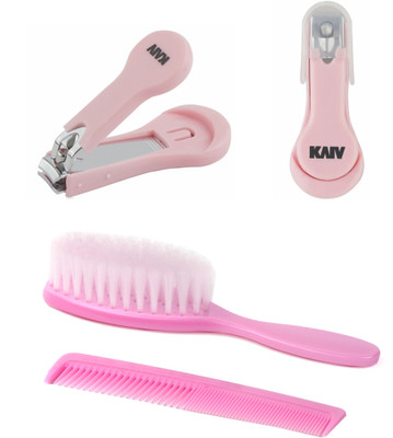 

Kaiv Baby Brush -Comb Set and Baby Nail Clipper(Set of 2)