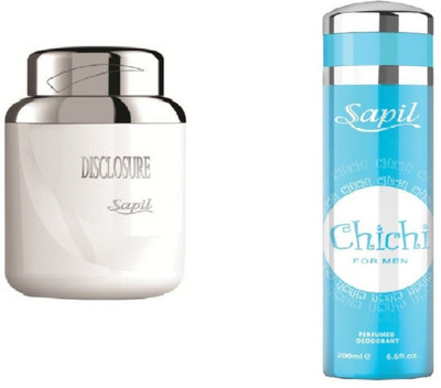 

Sapil Disclosure White Perfume with Chichi (Imported From U.A.E)(Set of 2)