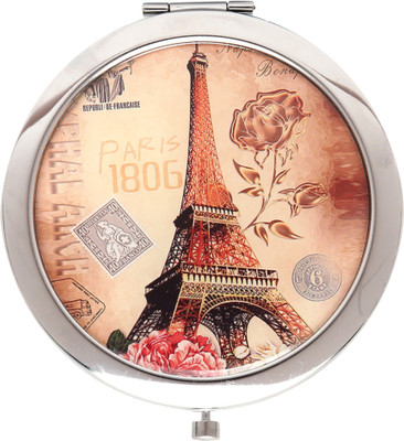 

Store2508 Pocket Magnifying Makeup Mirror – Dual mirror, normal and 3x magnification. (Design F)