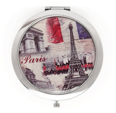 

Store2508 Pocket Magnifying Makeup Mirror – Dual mirror, normal and 3x magnification. (Design B)