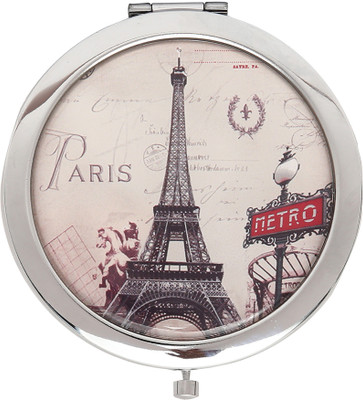 

Store2508 Pocket Magnifying Makeup Mirror – Dual mirror, normal and 3x magnification. (Design E)
