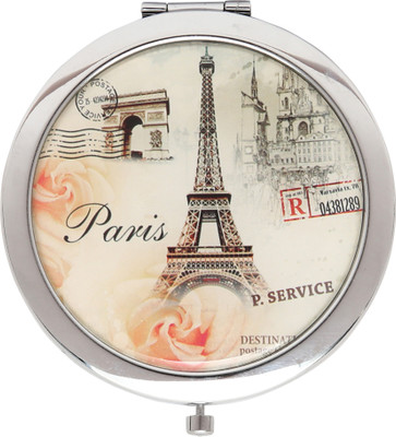

Store2508 Pocket Magnifying Makeup Mirror – Dual mirror, normal and 3x magnification. (Design D)