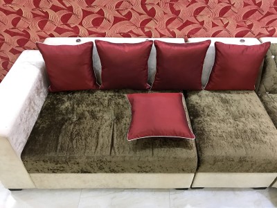 HOME SHINE Polyester Cushions Cover(Pack of 5, 40 cm*40 cm, Maroon)