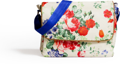 

Baby Jalebi The English Rose Side Messenger Diaper Bag(Ivory / Red)