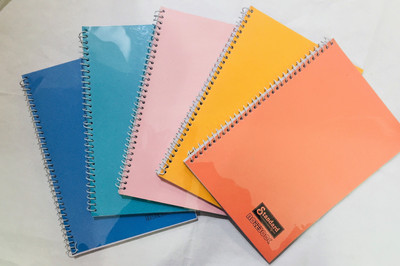 

INDOGIFTS A4 Note Pad(Spiral, Assorted, Pack of 12)