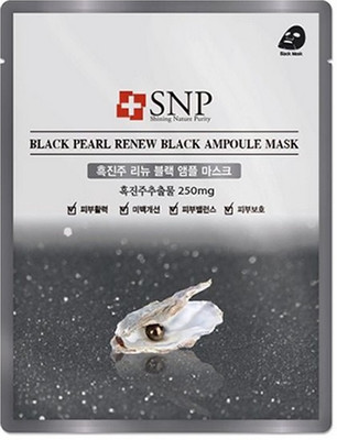 

SNP Black Pearl Renew Black Ampoule Mask 1 Sheet(25 ml)