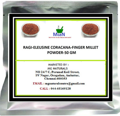 

MGBN RAGI-ELEUSINE CORACANA-FINGER MILLET POWDER-50 GM(50 g)