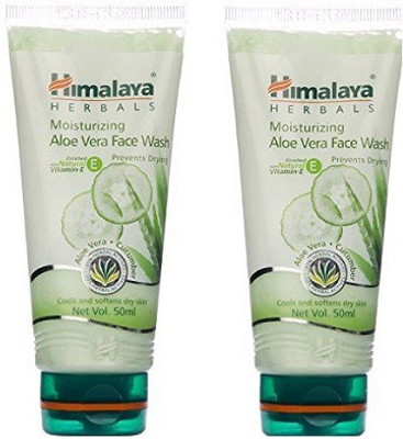

Himalaya Herbals moisturizing Aloe Vera Face Wash Cream, 50ml (Pack of 2) Face Wash(50 g)