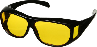

Three Secondz HD VISION WRAP AROUND SUN GLASSES Cycling Goggles(Black)