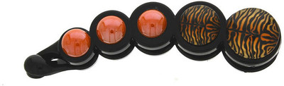 

Anuradha Art Jewellery Banana Clip Banana Clip(Orange, Black)