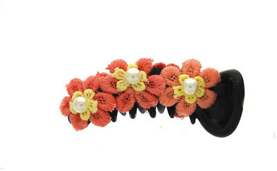 

Anuradha Art Jewellery Banana Clip Banana Clip(Orange, Black)