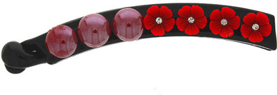 

Anuradha Art Jewellery Banana Clip Banana Clip(Red, Black)