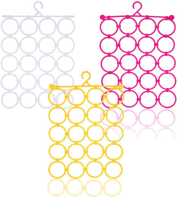 

ShopAIS 20 hole Scarf Hangers Ring Rope Slots Holder Hook Scarf Wraps Storage Hanger Organizer Scarf Rack Tie Hanger Scarf Organizer( )