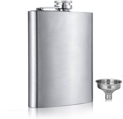 MENZY Silk Smooth Liquor Flasks Or Alcoholic Drinks Wine Whiskey Holder Stainless Steel Hip Flask(236 ml)