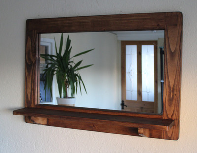 

RANCHO SKU 15592 Decorative Mirror(Rectangle Finish : Walnut)