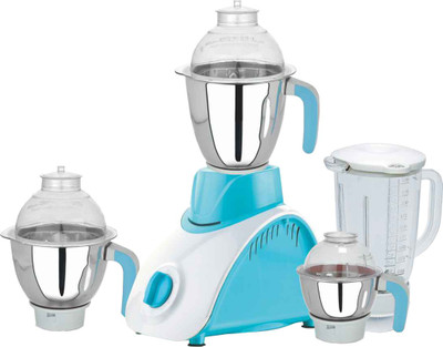 

SAVVY MG-81 1000 W Mixer Grinder(White, Sky Blue, 4 Jars), Sky blue;white