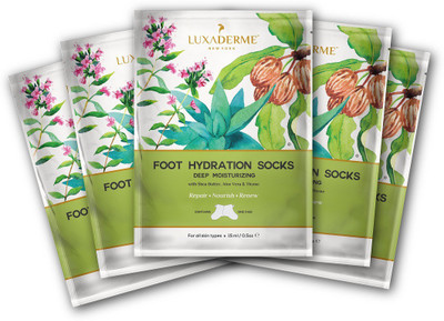 

LuxaDerme Deep Moisturizing - Foot Hydration Socks 15ml (5 Packs)(75 ml)
