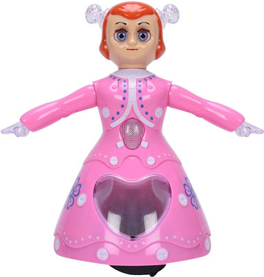 

ToyBin Rotational 3D Light & Musical Dancing Princess Doll Toy For Kids(Pink)