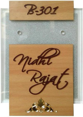 

sangamad Plastic Nidhi Rajat Name Plate(Multicolor)