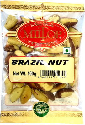 

MilTop Brazil Nut 200gm Brazil Nuts(200 g, Pouch)