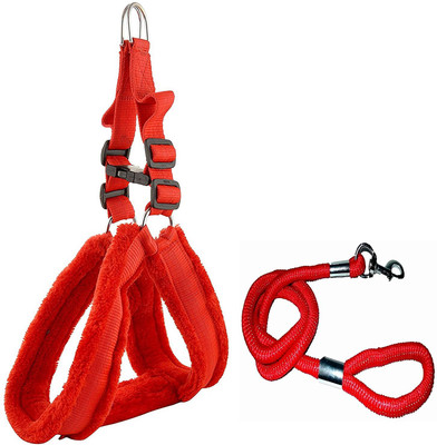 

Skora Dog Harness & Leash(, Red