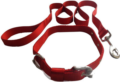 

Skora Dog Collar & Leash(, Red