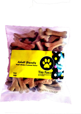 

TinyPawz Adult Dog Biscuit - Milk and Peanut Butter Milk, Peanut Butter 1 kg Dry Dog Food