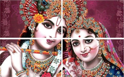 Wall Poster (Radha Krishna ,Surface Covering Area- 91 x 61 cm) Paper Print(24 inch X 36 inch, Rolled)